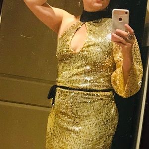 Original custom sequin Gown-fits sizes8-10 S-E-X-Y